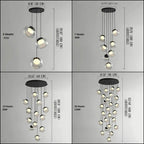 Billy Staircase Pendant Light for high ceiling staircase and foyer lighting