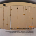 Bird Spiral Long Led Chandelier for Staircase and Foyer for high ceiling staircase and foyer lighting