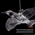 Bird Spiral Long Led Chandelier for Staircase and Foyer for high ceiling staircase and foyer lighting
