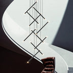 Modern Long Chandelier for High Ceiling & Staircase for high ceiling staircase and foyer lighting