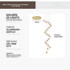 Bliss Traditional Staircase Chandelier for high ceiling staircase and foyer lighting