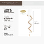 Bliss Traditional Staircase Chandelier for high ceiling staircase and foyer lighting