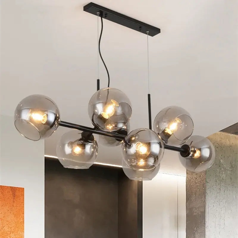 Branching Bubble Chandelier Dining Room - Bling Lighting Studio