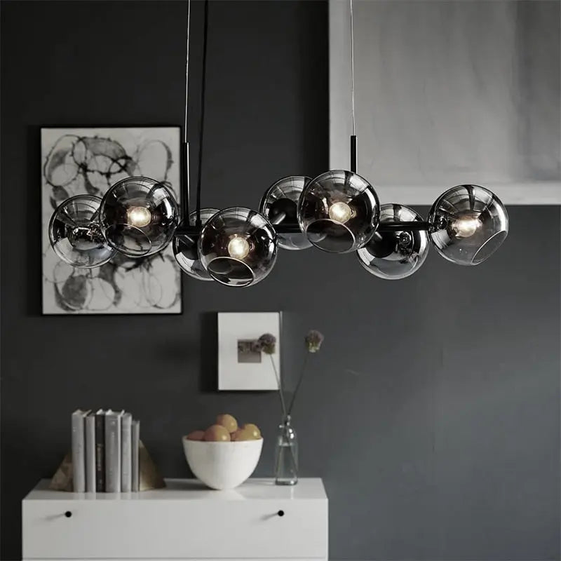Branching Bubble Chandelier Dining Room - Bling Lighting Studio