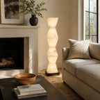 Cairn Alabaster Floor Lamp by Bling Lighting Studio