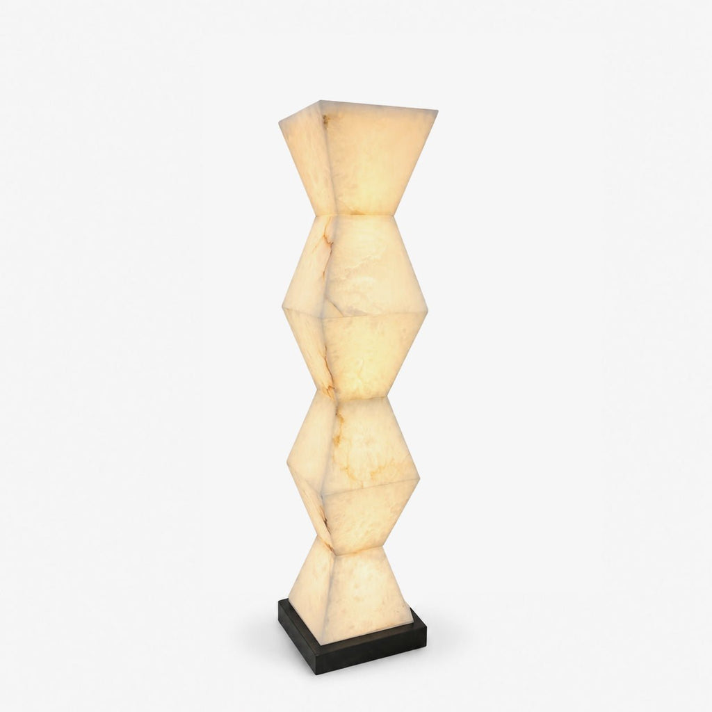 Cairn Alabaster Floor Lamp by Bling Lighting Studio