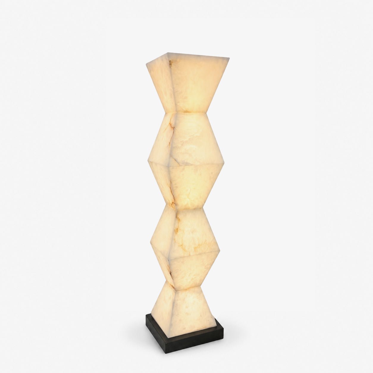 Cairn Alabaster Floor Lamp by Bling Lighting Studio