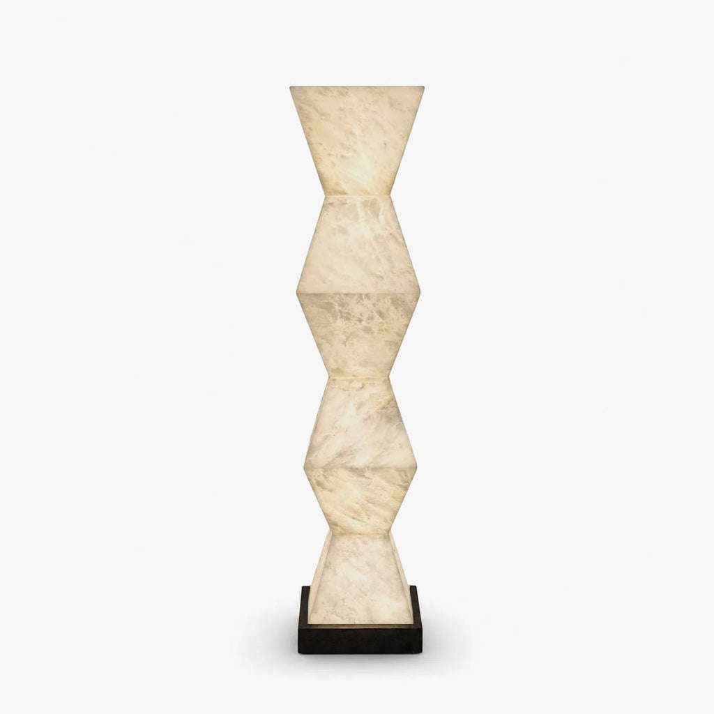 Cairn Alabaster Floor Lamp by Bling Lighting Studio