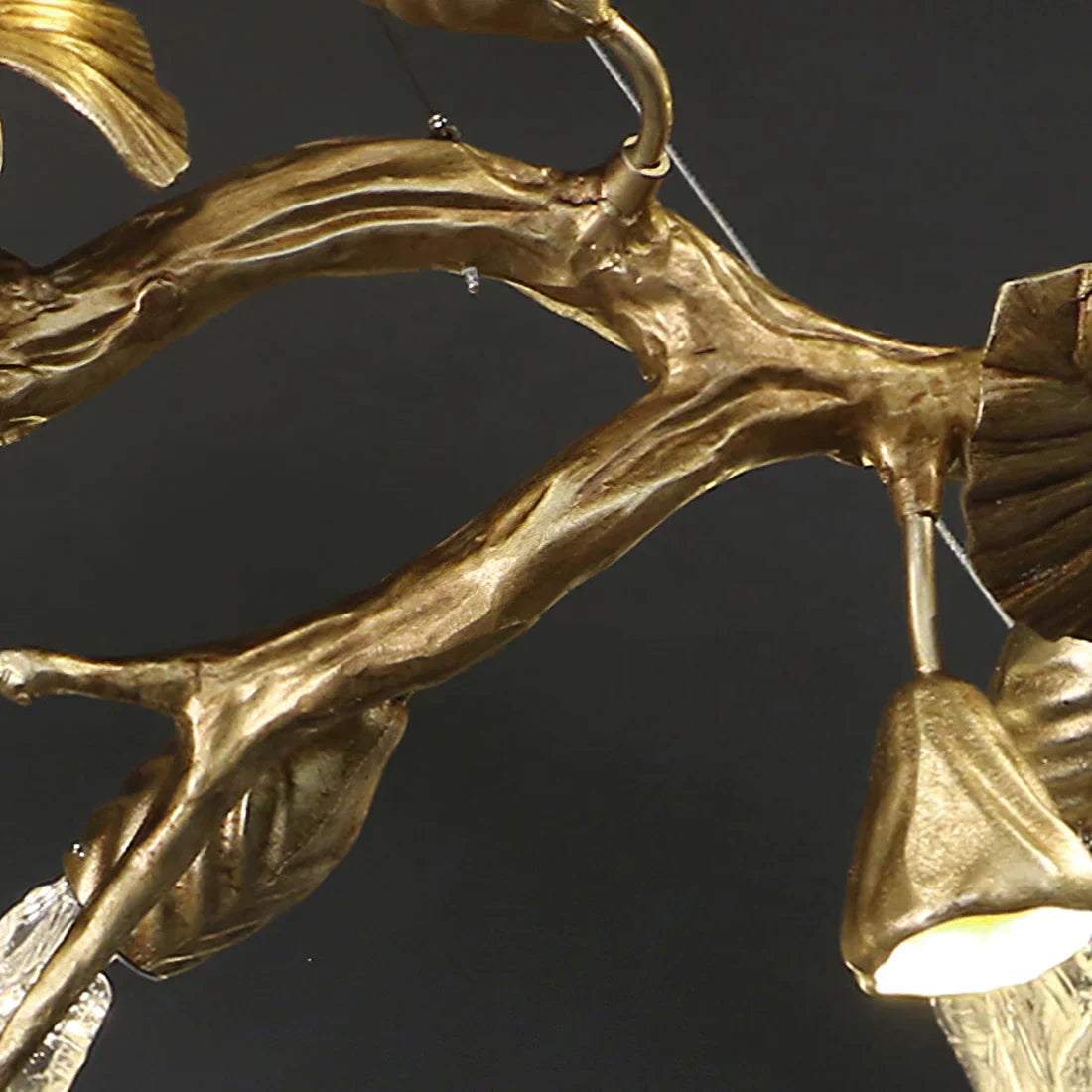 Branch Calathea Modern Chandelier by Bling Lighting Studio