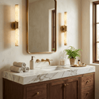 Calcedonia Alabaster Tube Wall Sconce by Bling Lighting Studio