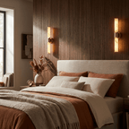Calcedonia Alabaster Tube Wall Sconce by Bling Lighting Studio
