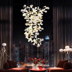 Calla Luxury Staircase Chandelier for high ceiling staircase and foyer lighting