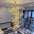 Calla Luxury Staircase Chandelier for high ceiling staircase and foyer lighting