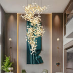 Calla Luxury Staircase Chandelier for high ceiling staircase and foyer lighting