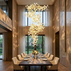 Calla Luxury Staircase Chandelier for high ceiling staircase and foyer lighting