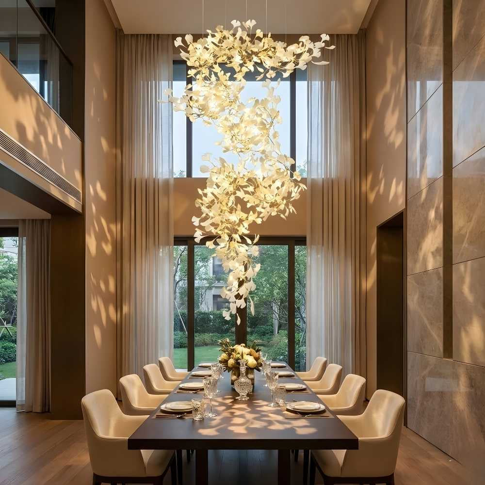 Calla Luxury Staircase Chandelier for high ceiling staircase and foyer lighting