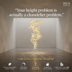 Calla Luxury Staircase Chandelier for high ceiling staircase and foyer lighting