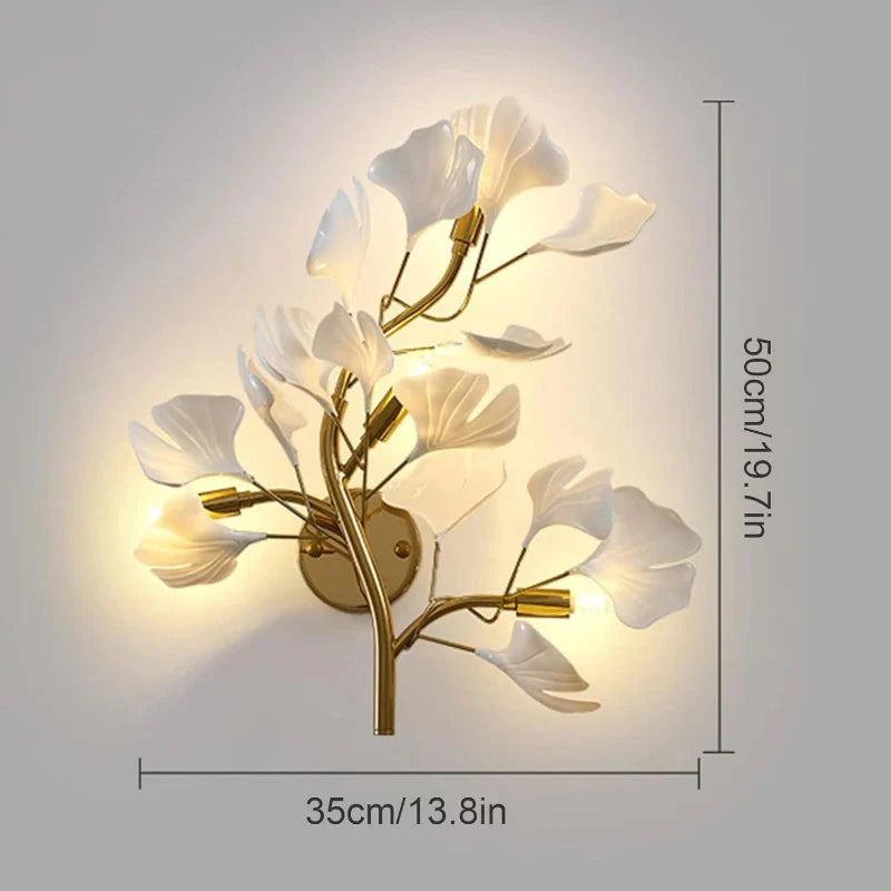Calla Modern Leaf Wall Lamp - Bling Lighting Studio