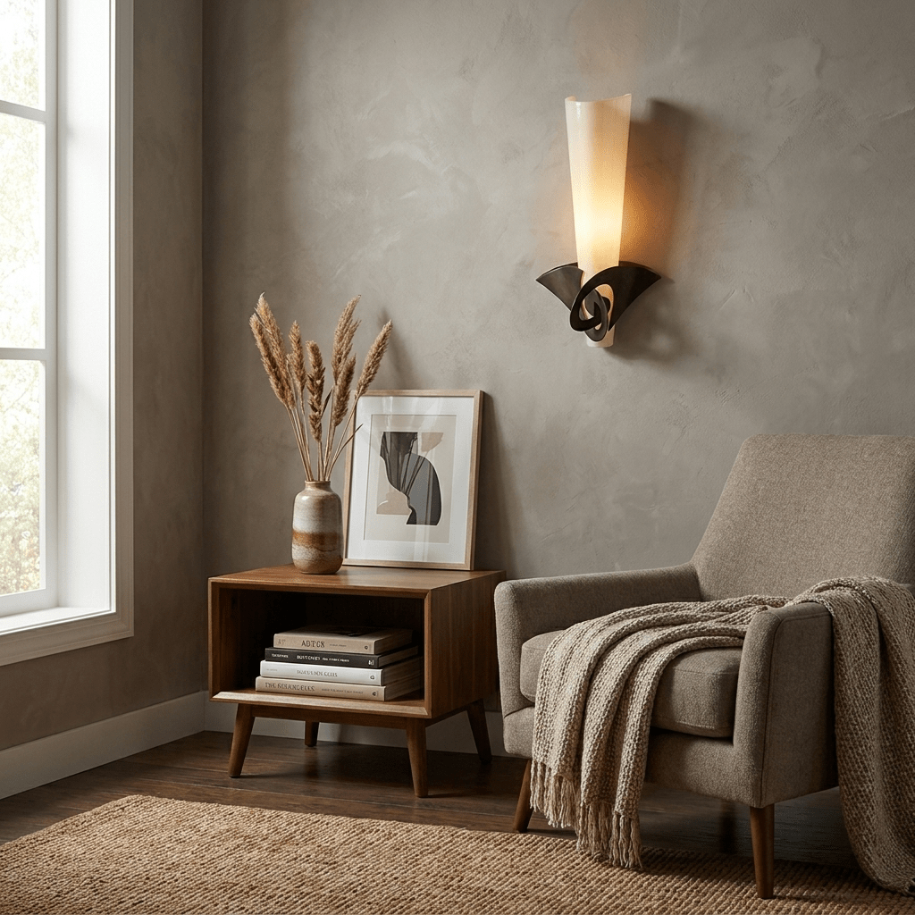 Calla Glass Wall Sconce by Bling Lighting Studio