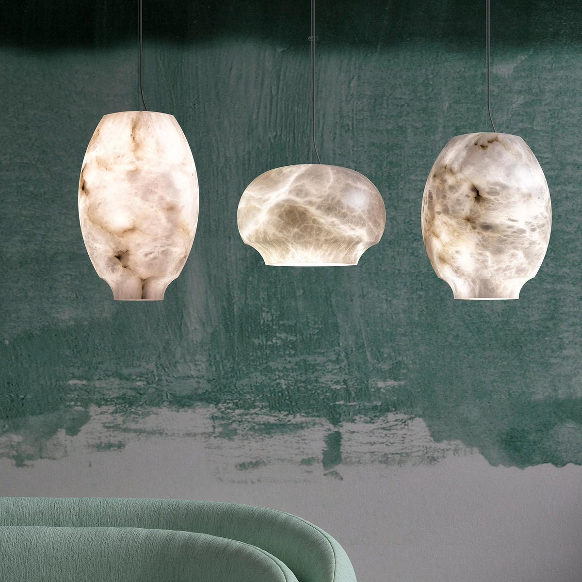 Alabaster Vase Pendant