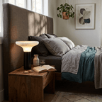 Cap Alabaster Table Lamp by Bling Lighting Studio