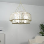 Capiz Shell Aurelia Chandelier by Bling Lighting Studio