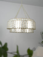 Capiz Shell Aurelia Chandelier by Bling Lighting Studio