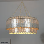 Capiz Shell Aurelia Chandelier by Bling Lighting Studio