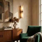 Capsula Alabaster Wall Sconce by Bling Lighting Studio