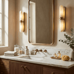 Capsula Alabaster Wall Sconce by Bling Lighting Studio