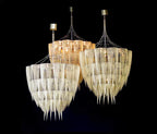Cascade Aluminum Chain Chandelier by Bling Lighting Studio