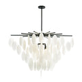 Luxury Cascading Selenite Disc Chandelier by Bling Lighting Studio