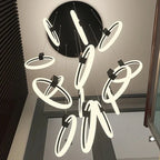Cedi Led Staircase Chandelier for high ceiling staircase and foyer lighting