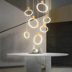 Cedi Led Staircase Chandelier for high ceiling staircase and foyer lighting