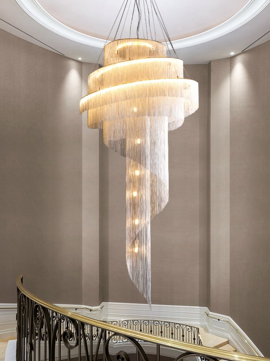 Celestial Twist Chandelier by Bling Lighting Studio