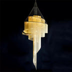 Celestial Twist Chandelier by Bling Lighting Studio