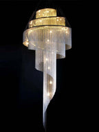 Celestial Twist Chandelier by Bling Lighting Studio