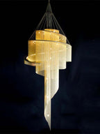 Celestial Twist Chandelier by Bling Lighting Studio