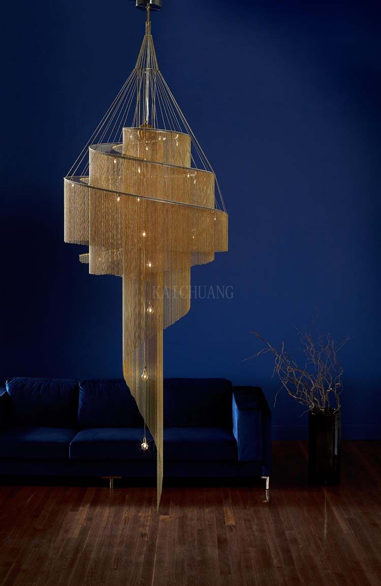 Celestial Twist Chandelier by Bling Lighting Studio