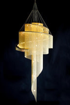 Celestial Twist Chandelier by Bling Lighting Studio