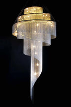 Celestial Twist Chandelier by Bling Lighting Studio