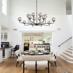 Celta Smoked Glass Sputnik Chandelier - Bling Lighting Studio