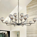Celta Smoked Glass Sputnik Chandelier - Bling Lighting Studio