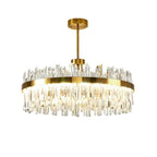 Cesi Foyer Crystal Chandelier Black/Silver/Gold Colours - Bling Lighting Studio