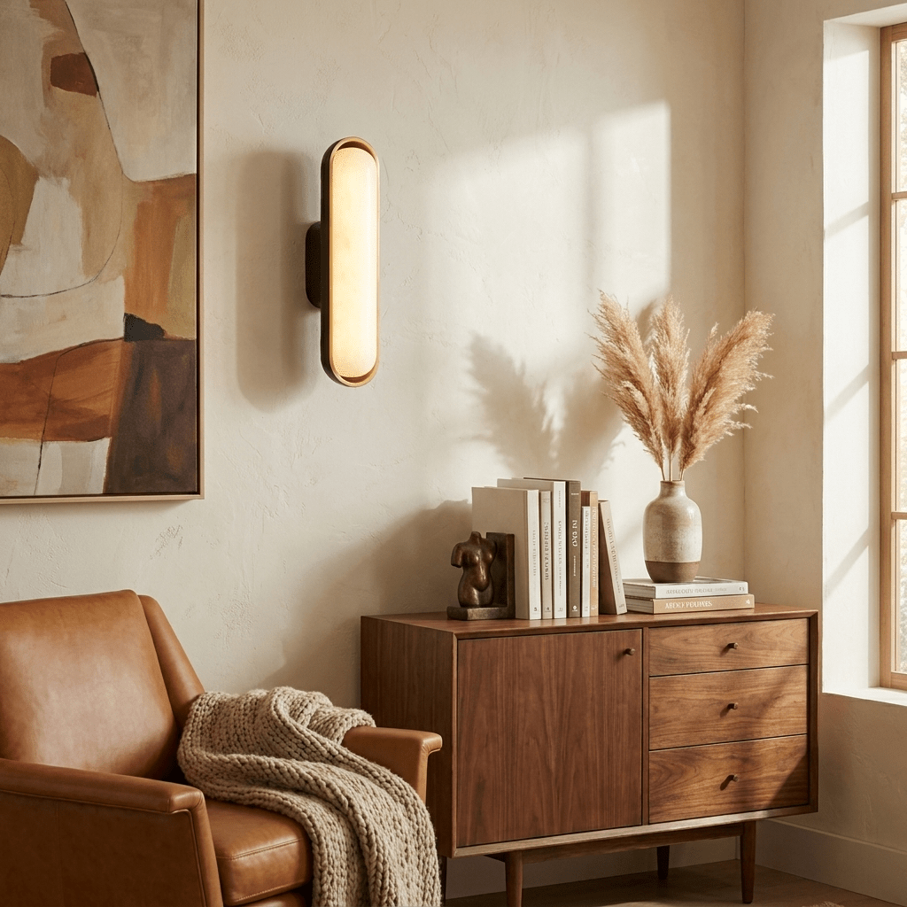 Chiarore Alabaster Wall Sconce by Bling Lighting Studio