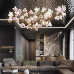 Branch Circular Blossom Chandelier by Bling Lighting Studio