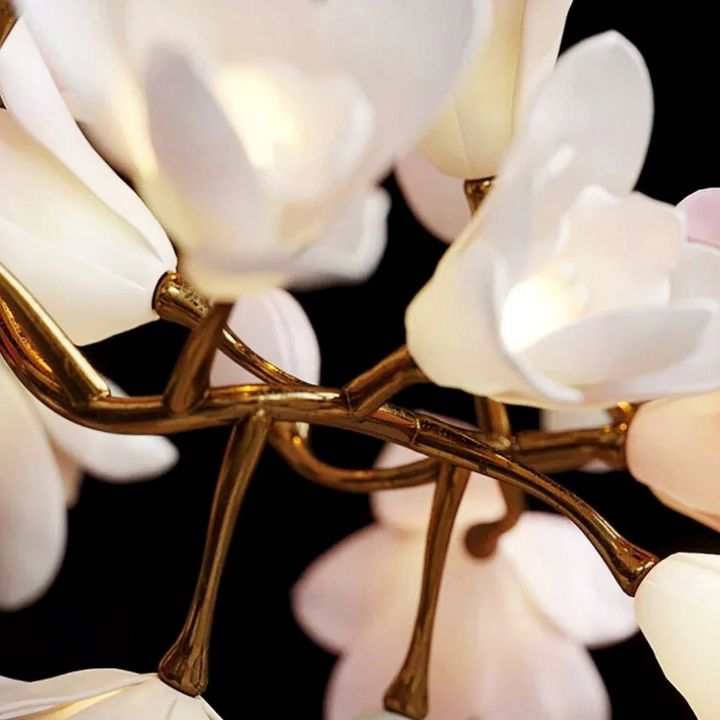 Branch Circular Blossom Chandelier by Bling Lighting Studio