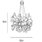 Branch Circular Blossom Chandelier by Bling Lighting Studio