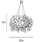 Branch Circular Blossom Chandelier by Bling Lighting Studio