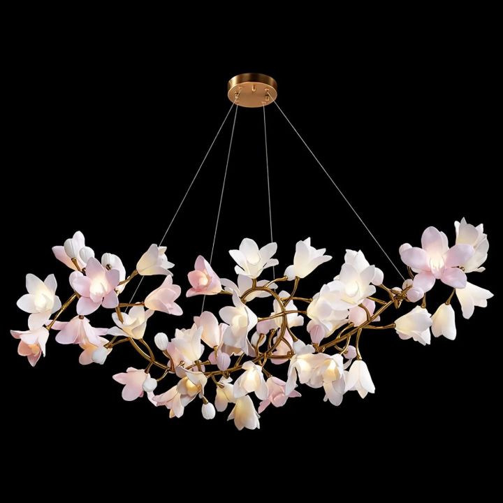 Branch Circular Blossom Chandelier by Bling Lighting Studio